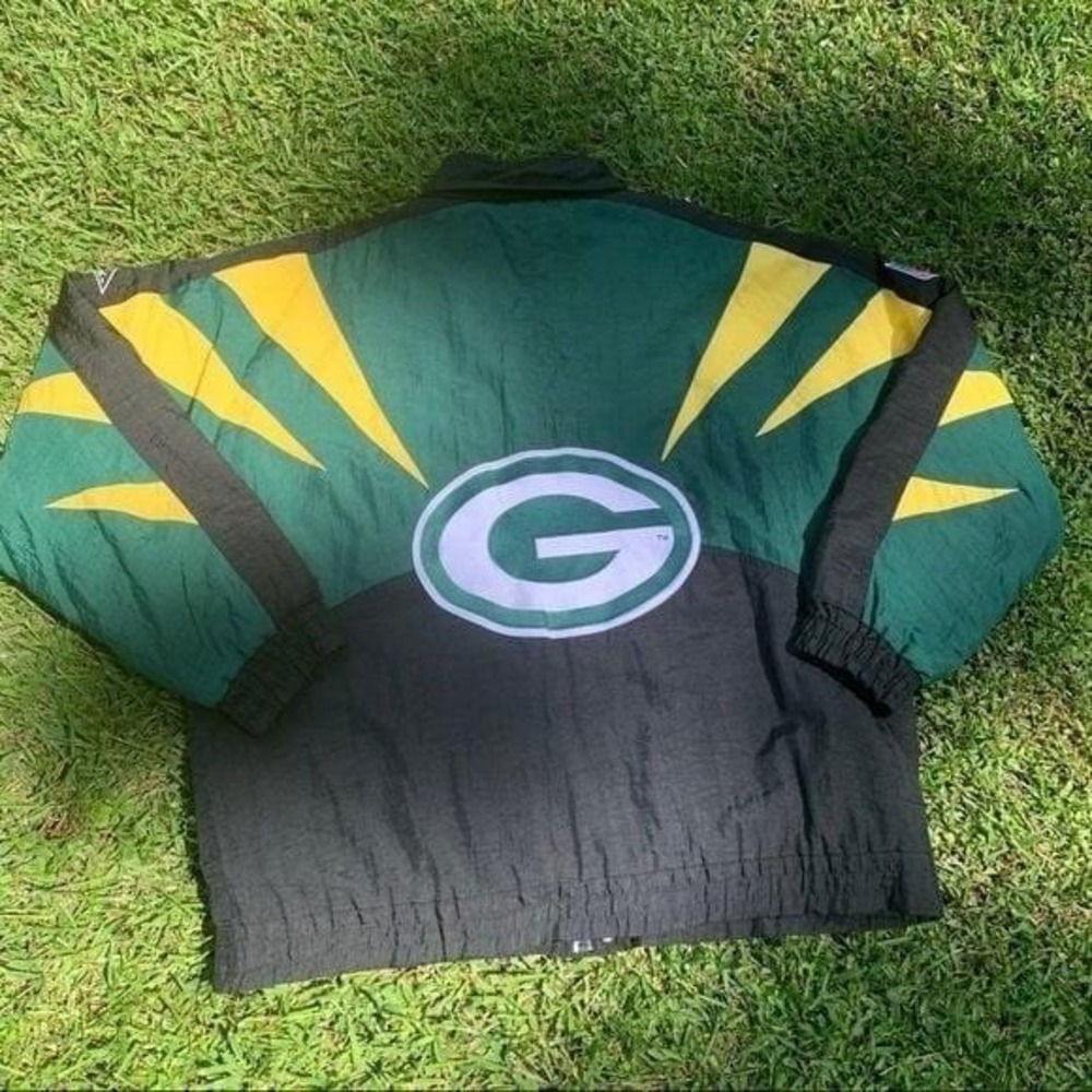 Vintage Apex ProLine NFL Green Bay Packers 90s puffer‎ Jacket Coat Sz XL